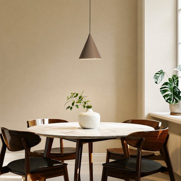 Lampada a sospensione ALDEX, Form, dimmerabile, Beige, Sala da pranzo, Metallo