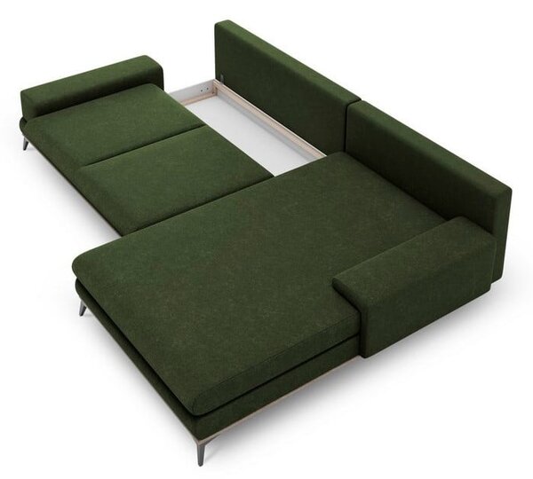 Angolo del divano letto verde bottiglia, angolo destro Planet - Windsor & Co Sofas
