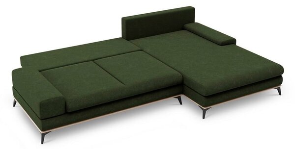 Angolo del divano letto verde bottiglia, angolo destro Planet - Windsor & Co Sofas