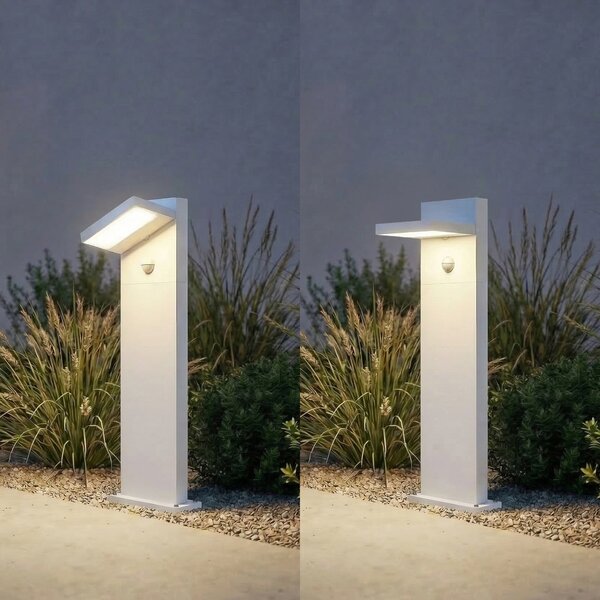 Lampade da esterno Lucande, Silvan, Bianco, Alluminio, Moderno