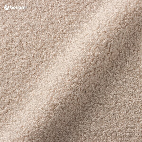 Sgabello in tessuto bouclé beige Miuf - Miuform
