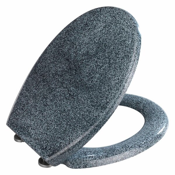 Sedile WC in granito con chiusura facilitata Premium , 45,2 x 37,6 cm Ottana - Wenko