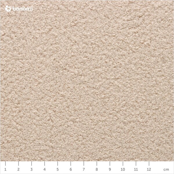 Sgabello in tessuto bouclé beige Miuf - Miuform