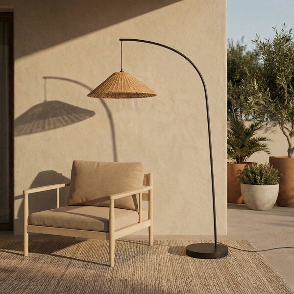 Lampade da esterno Lucande, Taniola, Legno, Terrazza, Legno, Campagna / rustico