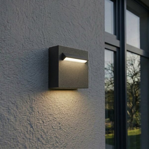 Lampade da esterno Lucande, Joril, Nero, Terrazza, Alluminio, Moderno