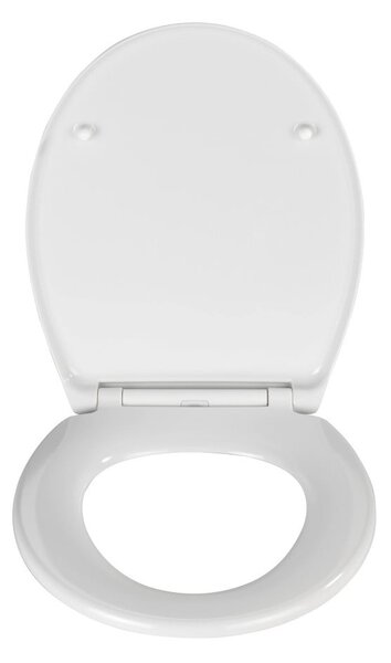 Sedile per wc bianco con chiusura facilitata , 44,5 x 37,5 cm Samos - Wenko