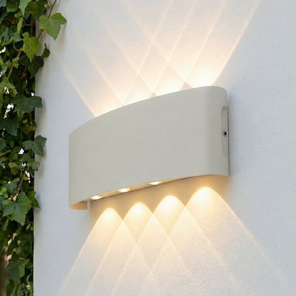 Lampade da esterno Lindby, Ithan, Bianco, Terrazza, Alluminio, Moderno