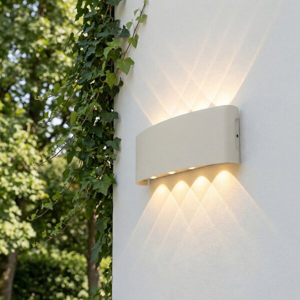Lampade da esterno Lindby, Ithan, Bianco, Terrazza, Alluminio, Moderno