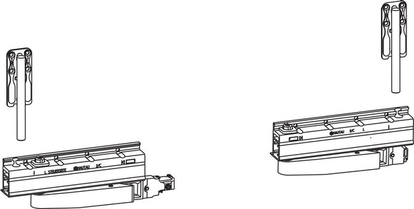 HAUTAU ATRIUM HKS 160 S senza chiusura centralizzata, sinistra, 160kg, 1 scatola base