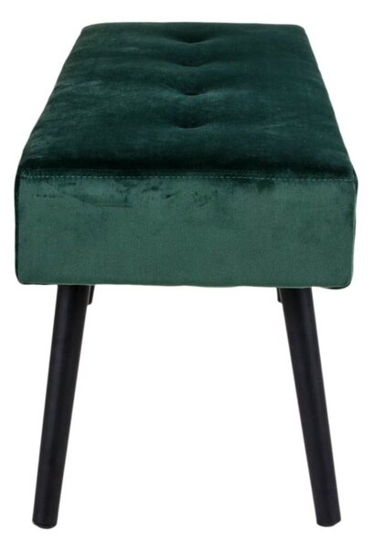 Panchina in velluto verde scuro Skiby - Bonami Essentials