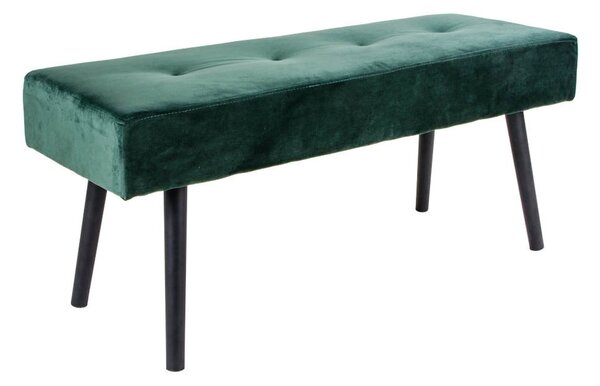 Panchina in velluto verde scuro Skiby - Bonami Essentials