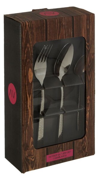Posate bianche in acciaio inox 24 pezzi Avie - Premier Housewares