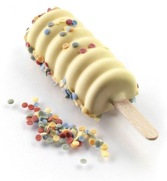 Stampo da 4 gelati GEL04M Mini Tango in silicone mm 67x33x22h