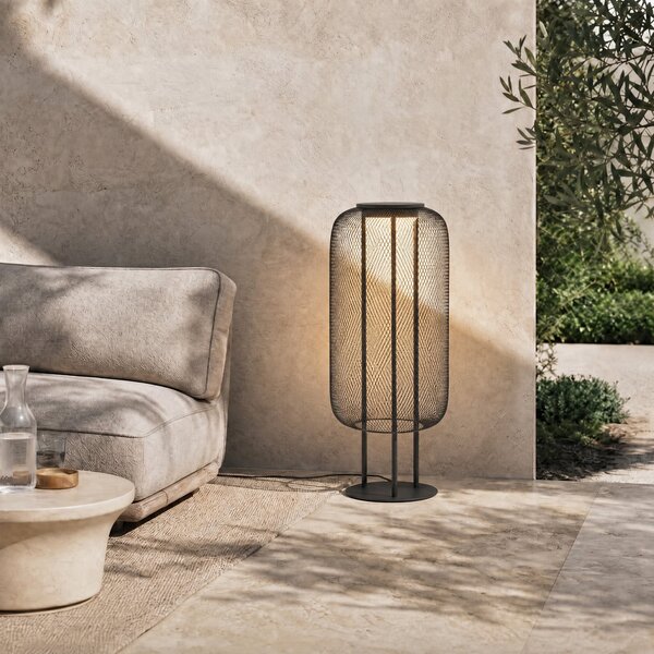 Lampade da esterno Lucande, Korvyn, Nero, Metallo, Design
