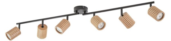 Plafoniera Lindby, Stralino, dimmerabile, Legno, Corridoio, Legno, Moderno