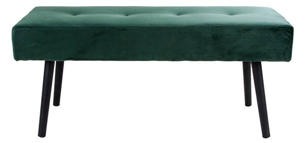 Panchina in velluto verde scuro Skiby - Bonami Essentials