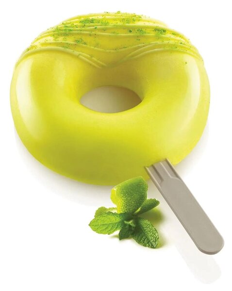 Kit 2 stampi da 4 gelati GEL13 Donuts in silicone mm Ø80x22h