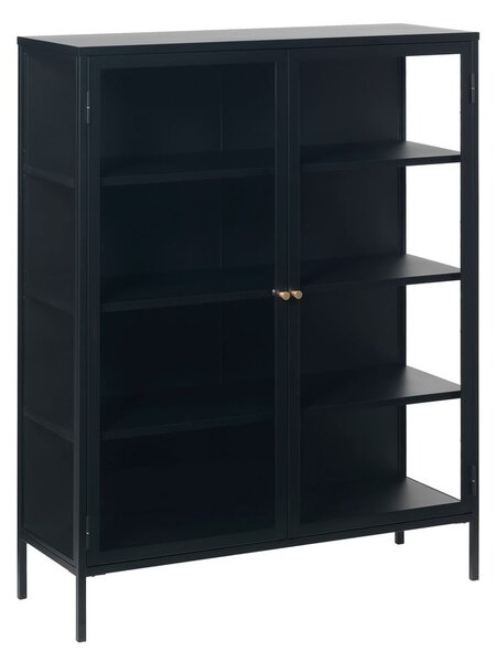 Vetrina nera in metallo 110x140 cm Carmel - Unique Furniture