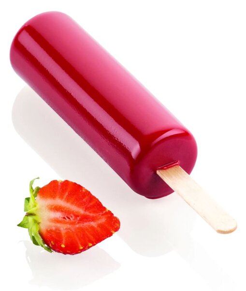 Kit 2 stampi da 8 gelati GEL16 Rondò in silicone mm Ø32x97h