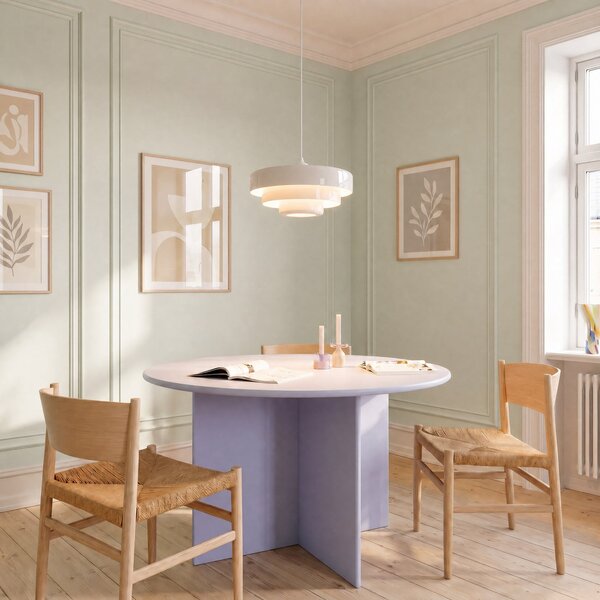Lampada a sospensione Lindby, Tivra, dimmerabile, Bianco, Sala da pranzo, Metallo, Design