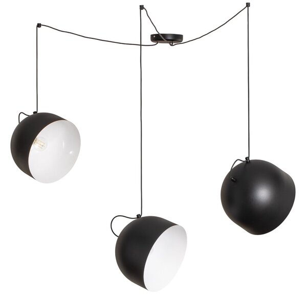 Lampada a sospensione ALDEX, Pepe, dimmerabile, Nero, Soggiorno, Metallo, Moderno