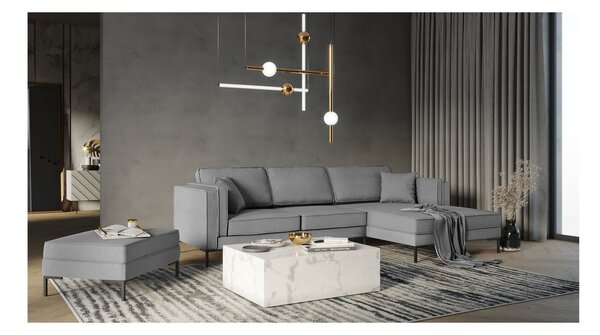 Divano angolare grigio , angolo destro Attilio - Milo Casa