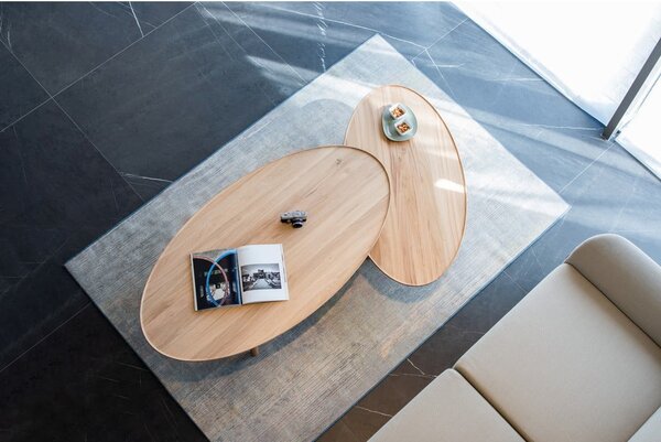 Tavolino in rovere naturale 65x120 cm Mu - Gazzda