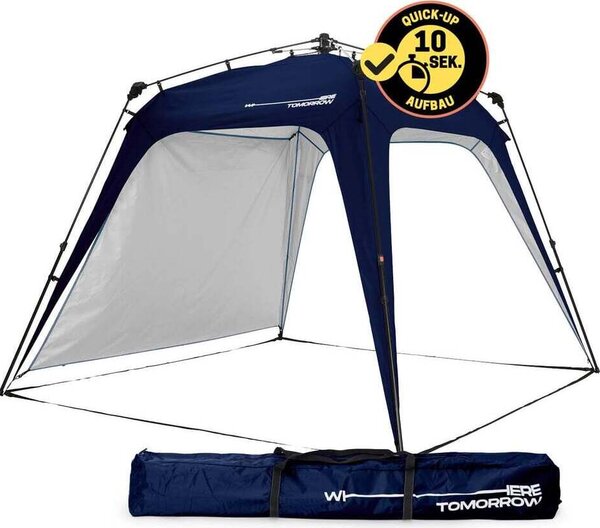 Where Tomorrrow Lumaland Gazebo da esterno 2,5 x 2,5 m Impermeabile e con protezione UV Tenda da giardino Robusta tenda da campeggio e per feste Tenda PopUp Montaggio in 2 minuti