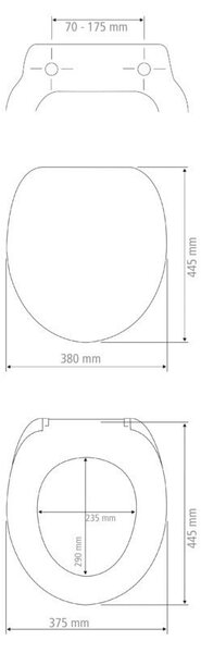 Sedile per wc con chiusura automatica 37 x 44,5 cm Rollin'Art Ocean Life - Wenko