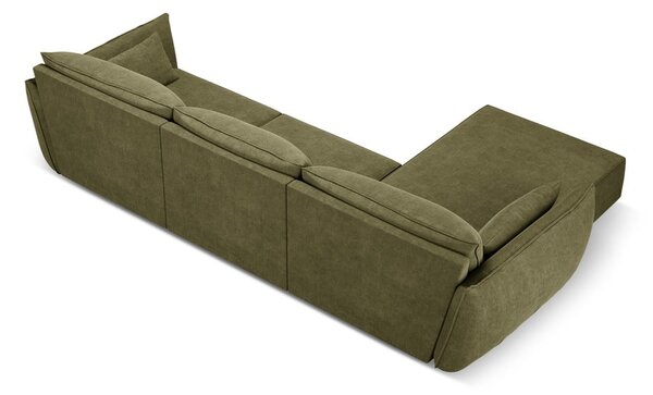 Divano angolare verde (angolo sinistro) Vanda - Mazzini Sofas