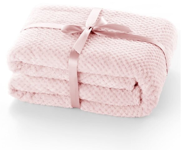 Coperta in microfibra rosa cipria , 70 x 150 cm Henry - DecoKing