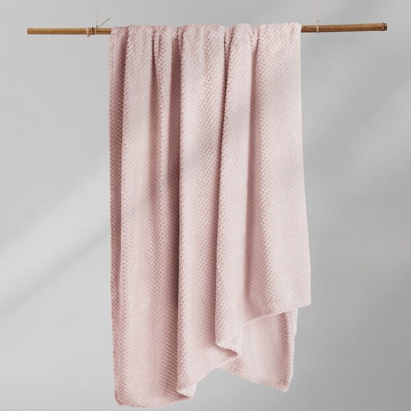 Coperta in microfibra rosa cipria , 70 x 150 cm Henry - DecoKing