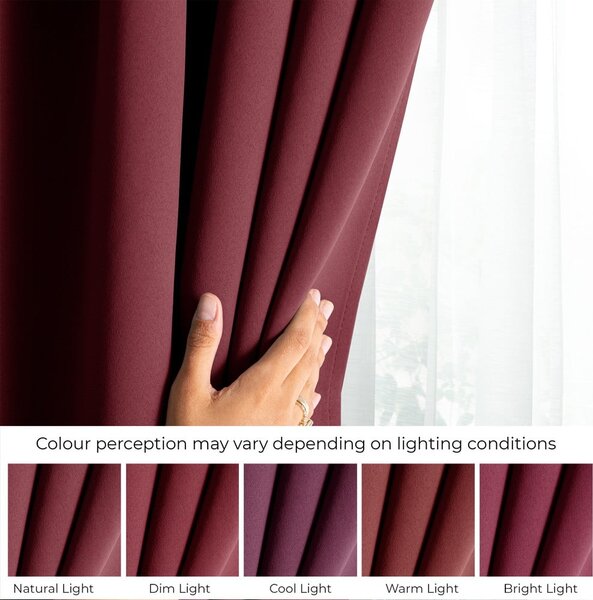 Tenda parzialmente oscurante burgundy 140x175 cm Kierra – Restilo
