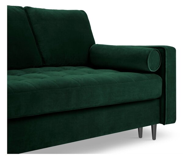 Divano letto in velluto verde Santo - Milo Casa