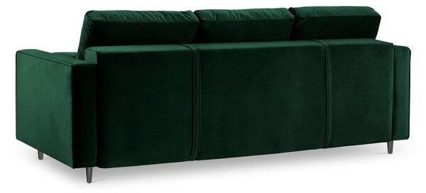 Divano letto in velluto verde Santo - Milo Casa