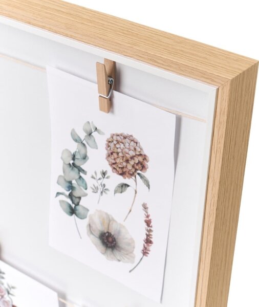 Cornice da parete in colore naturale 43x43 cm - Casa Selección