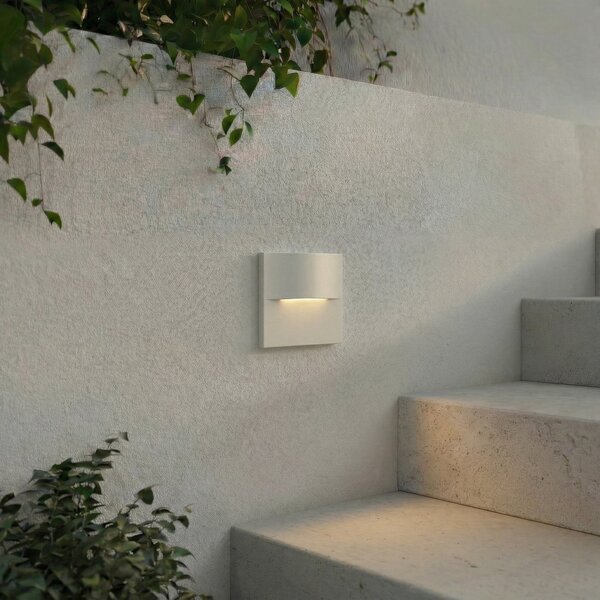Lampade da esterno Lindby, Alune, Bianco, Alluminio, Moderno