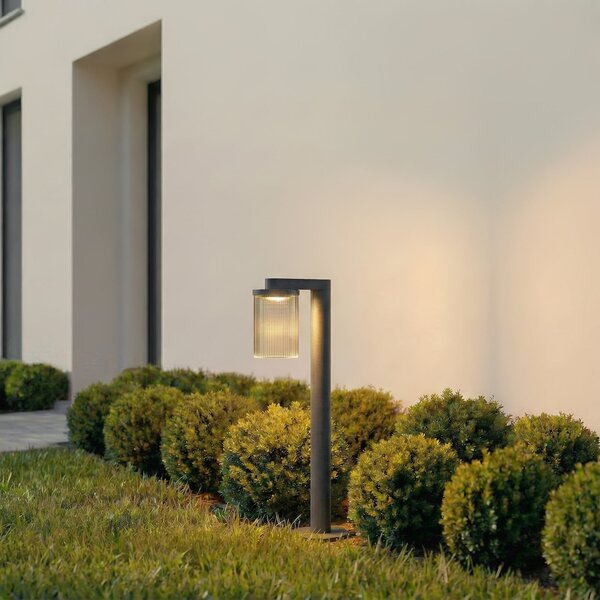 Lampade da esterno Lucande, Beelia, Nero, Terrazza, Alluminio, Moderno