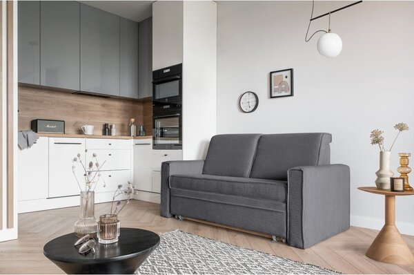 Divano letto grigio 168 cm Lucky Lucy - Miuform