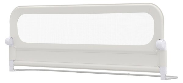Costway Sbarra letto pieghevole per bambini con base robusta a U, Sbarra protettiva regolabile 178 cm con accessori completi Bianco