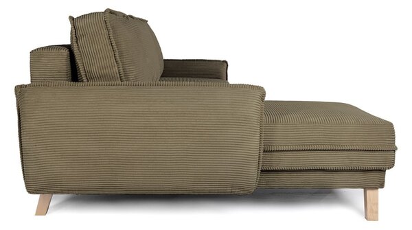Divano letto in velluto a coste verde (variabile) Tori - Bonami Selection