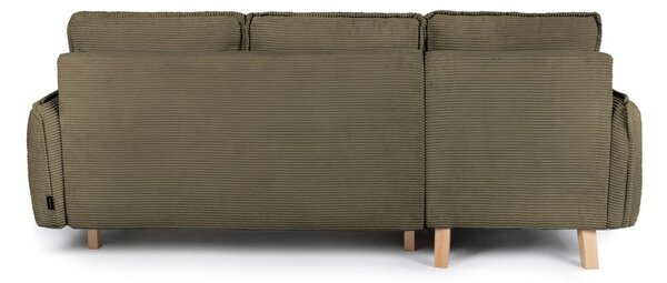 Divano letto in velluto a coste verde (variabile) Tori - Bonami Selection