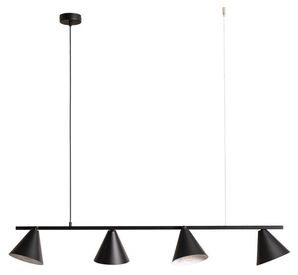 Lampada a sospensione ALDEX, Hängeleuchte Form 4, dimmerabile, Nero, Sala da pranzo, Metallo, Moderno