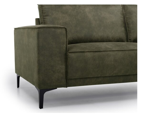 Divano in similpelle verde 164 cm Copenhagen - Scandic