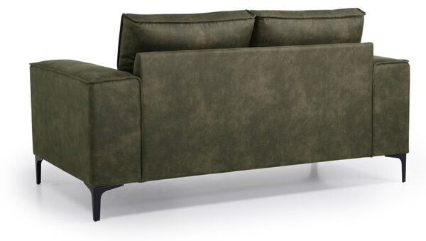 Divano in similpelle verde 164 cm Copenhagen - Scandic