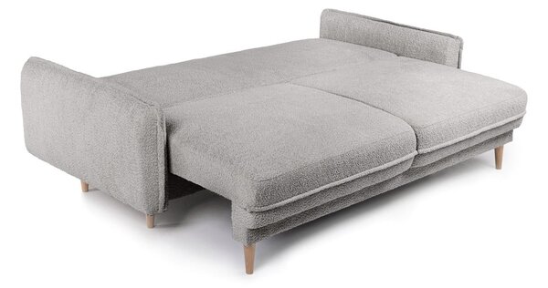 Divano letto in tessuto bouclé grigio 215 cm Patti - Bonami Selection