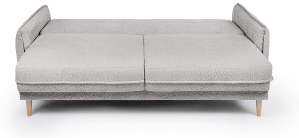 Divano letto in tessuto bouclé grigio 215 cm Patti - Bonami Selection
