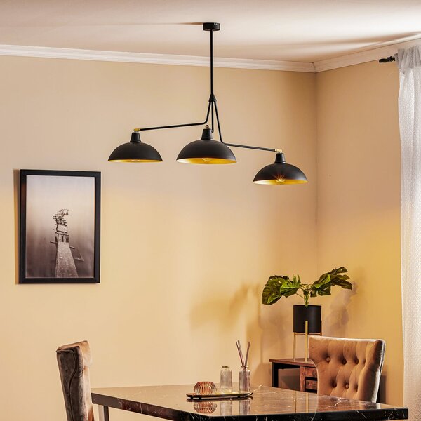 Lampada a sospensione ALDEX, 1036, dimmerabile, Nero, Soggiorno, Metallo, Moderno
