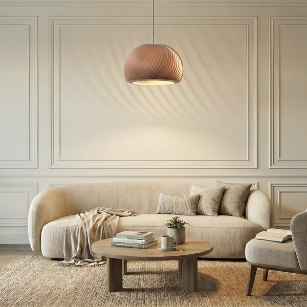 Lampada a sospensione ALDEX, Janne, dimmerabile, Legno, Sala da pranzo, Legno, Moderno