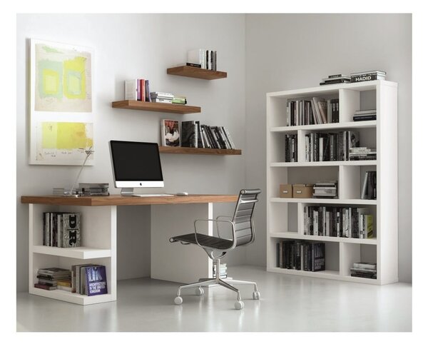 Libreria bianca 120x173 cm Dublin - TemaHome